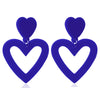 Cute Pink Heart Shaped Epoxy Earrings For Women Simple Fashion Resin Needle Earrings With Ins Style Design