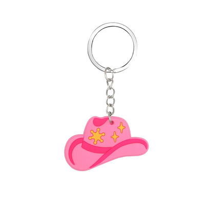 Cute Pistol Boots PVC Unisex Bag Pendant Keychain