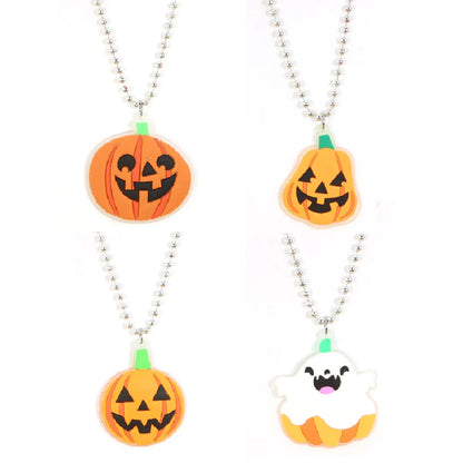 Cute Pumpkin PVC Halloween Unisex Pendant Necklace