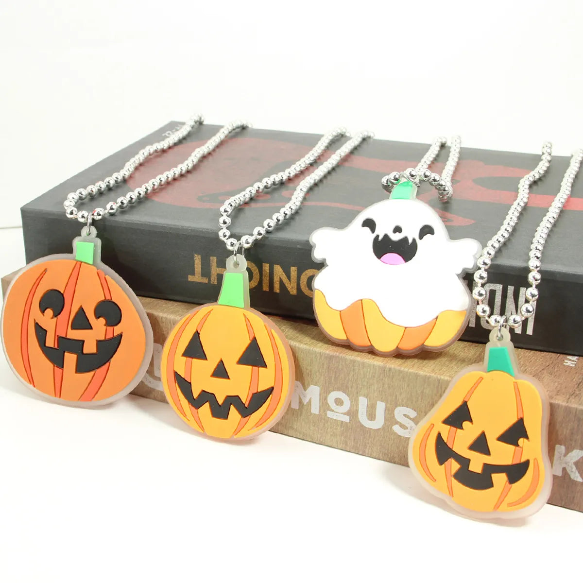 Cute Pumpkin PVC Halloween Unisex Pendant Necklace