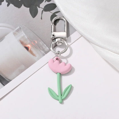 Cute Queen Bridal Floral Alloy Asymmetrical Alloy Keychain