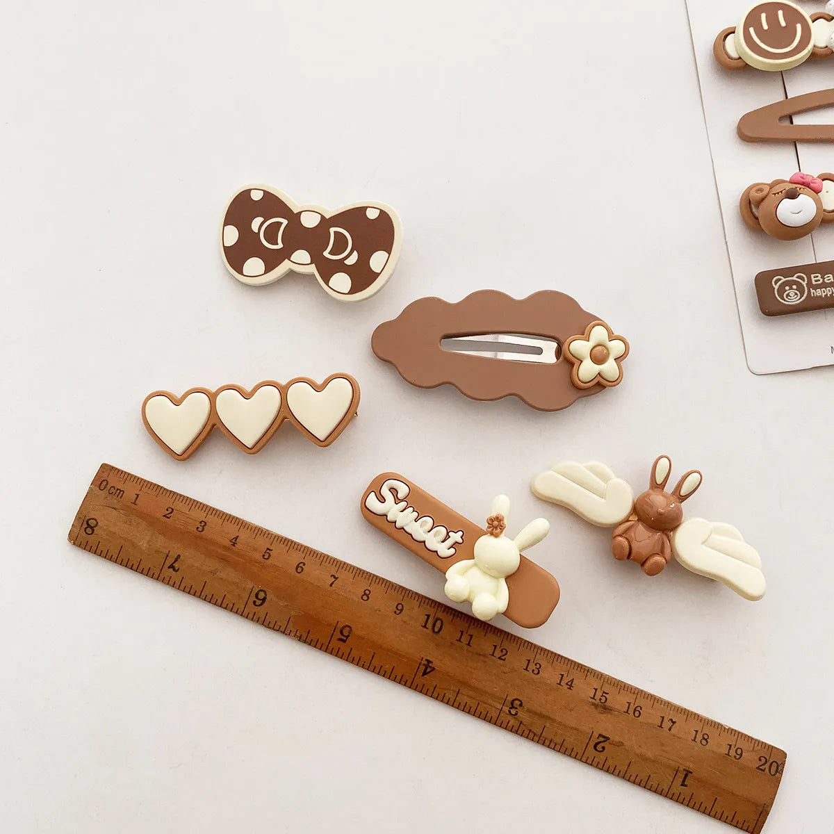 Cute Rabbit Letter Metal Stoving Varnish Hair Clip