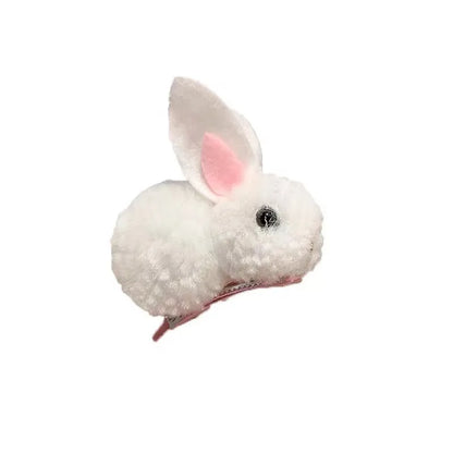 Cute Rabbit Plush Handmade Hair Clip 1 Piece