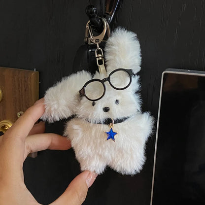 Cute Rabbit Plush Women'S Bag Pendant Keychain