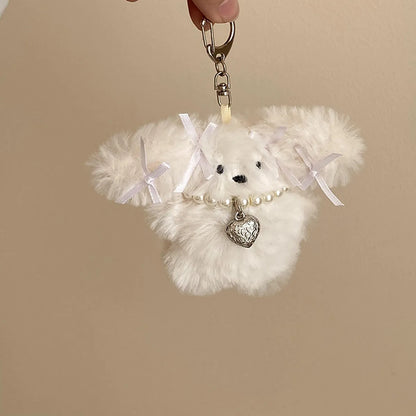 Cute Rabbit Plush Women'S Bag Pendant Keychain