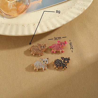 Cute Retro Animal Alloy Plating Inlay Rhinestones Women'S Brooches 1 Piece