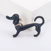 Cute Rhinestone Puppy Brooch Alloy Animal Lapel Pin For Men And Women Suit Coat Jewelry Accessory