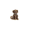 Cute Rhinestone Puppy Brooch Alloy Animal Lapel Pin For Men And Women Suit Coat Jewelry Accessory
