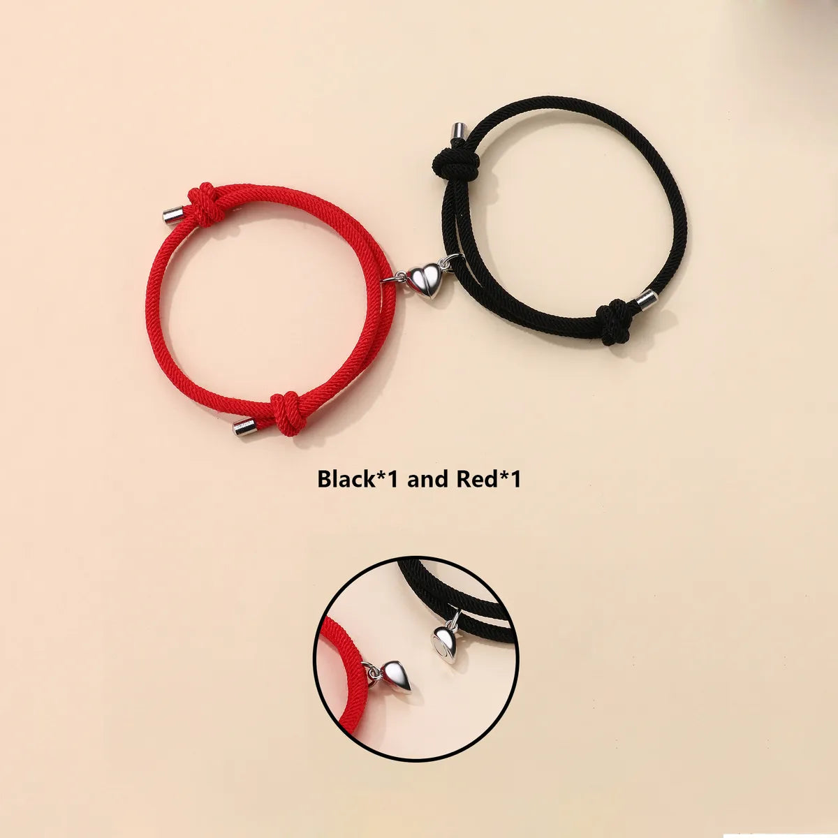 Cute Romantic Simple Style Heart Shape Handmade Kid'S Bracelets