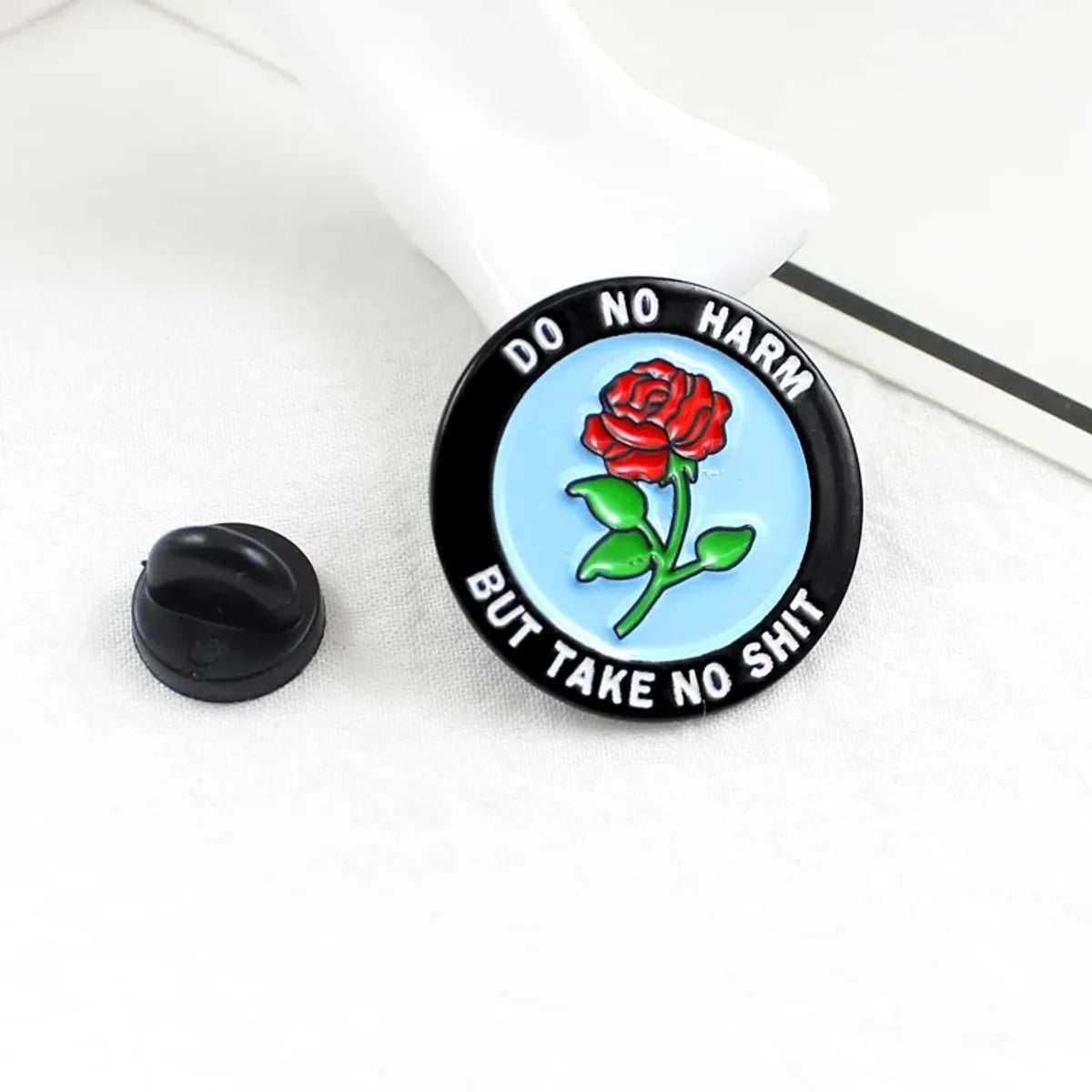 Cute Rose Bee Butterfly Alloy Enamel Unisex Brooches