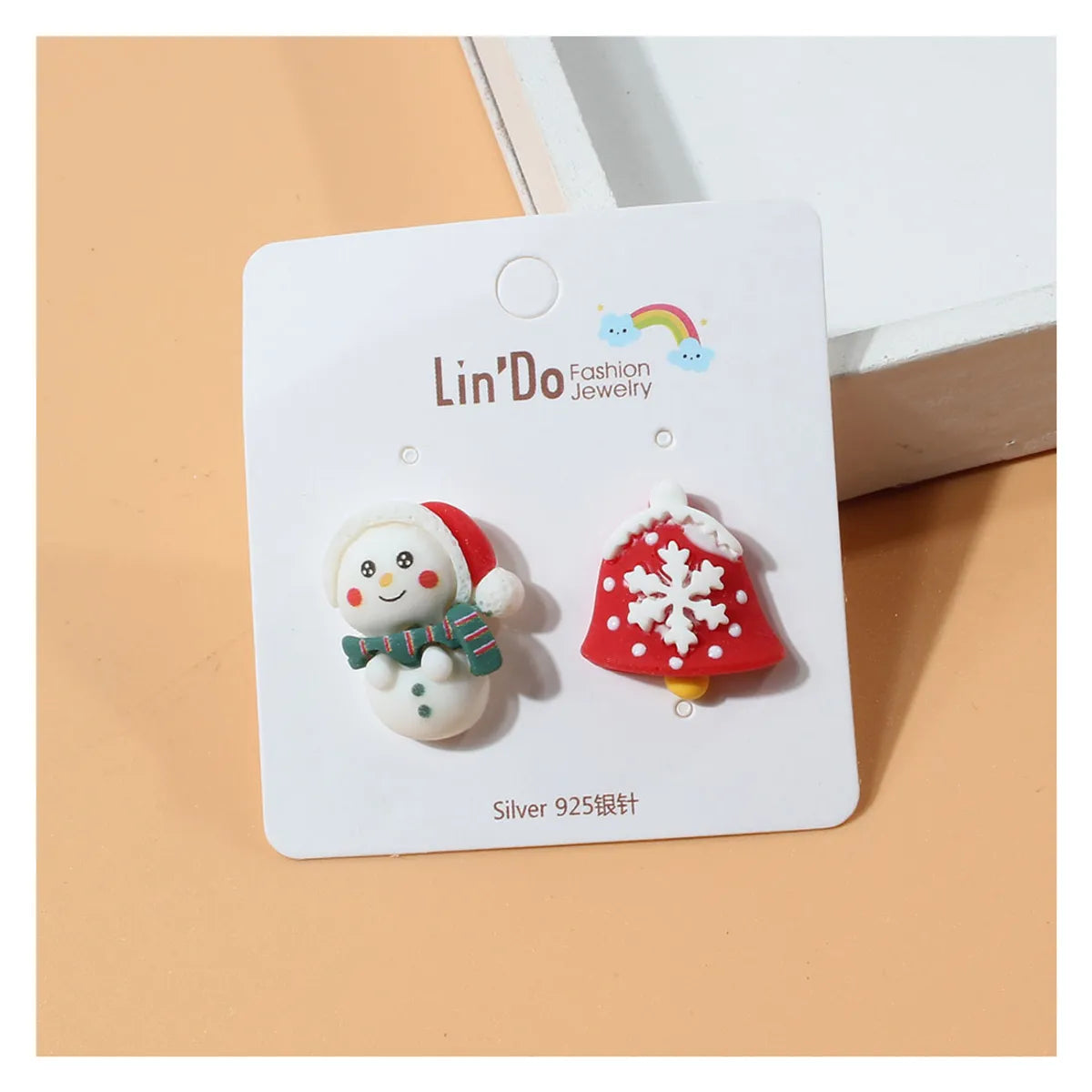 1 Pair Cute Santa Claus Alloy Ear Studs