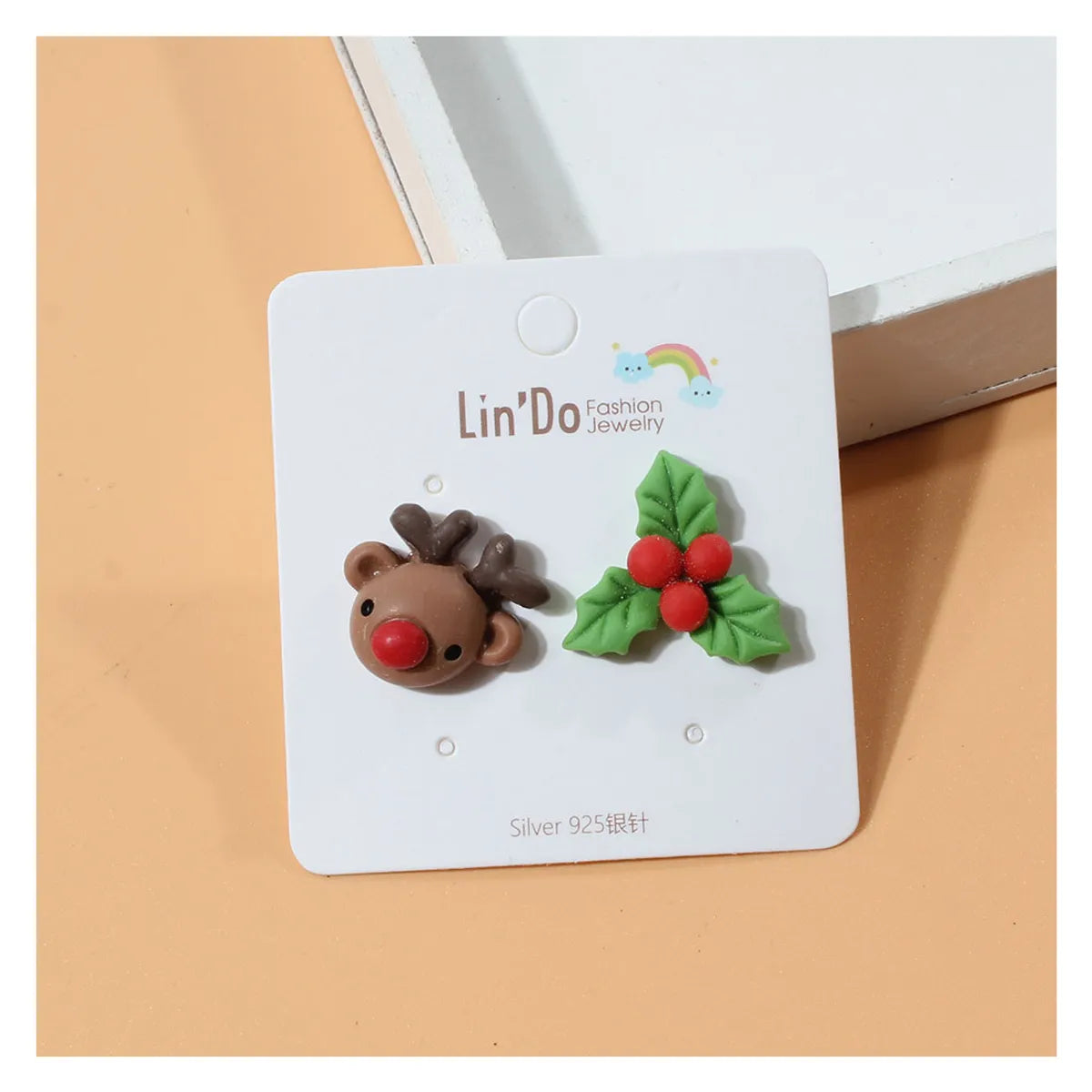 1 Pair Cute Santa Claus Alloy Ear Studs