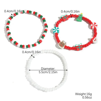 Cute Santa Claus Alloy Plating Women'S Bracelets