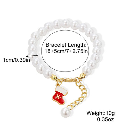 Cute Santa Claus Alloy Plating Women'S Bracelets