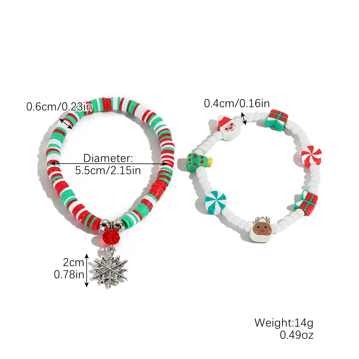 Cute Santa Claus Alloy Plating Women'S Bracelets