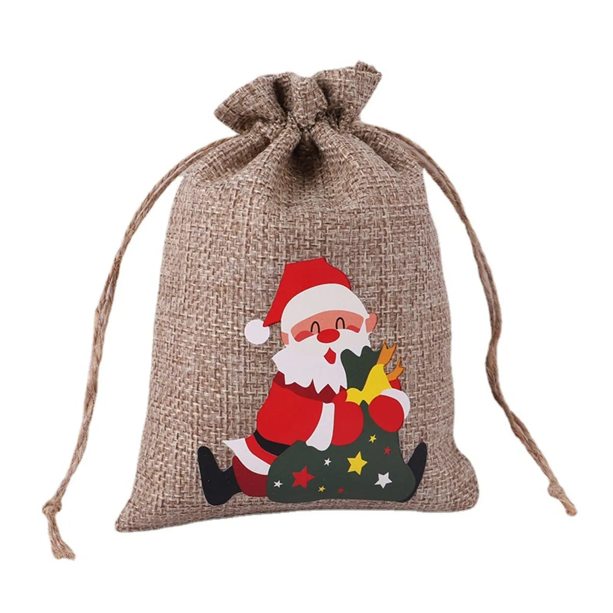 Cute Santa Claus Elk Linen Christmas