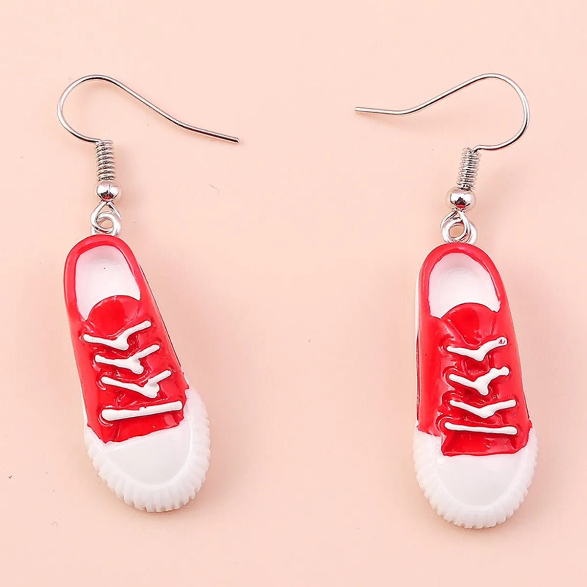 Cute Shoe Resin Enamel Drop Earrings