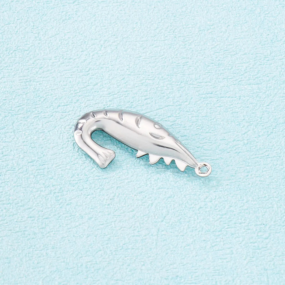 Cute Shrimp Stainless Steel Plating Jewelry Accessories