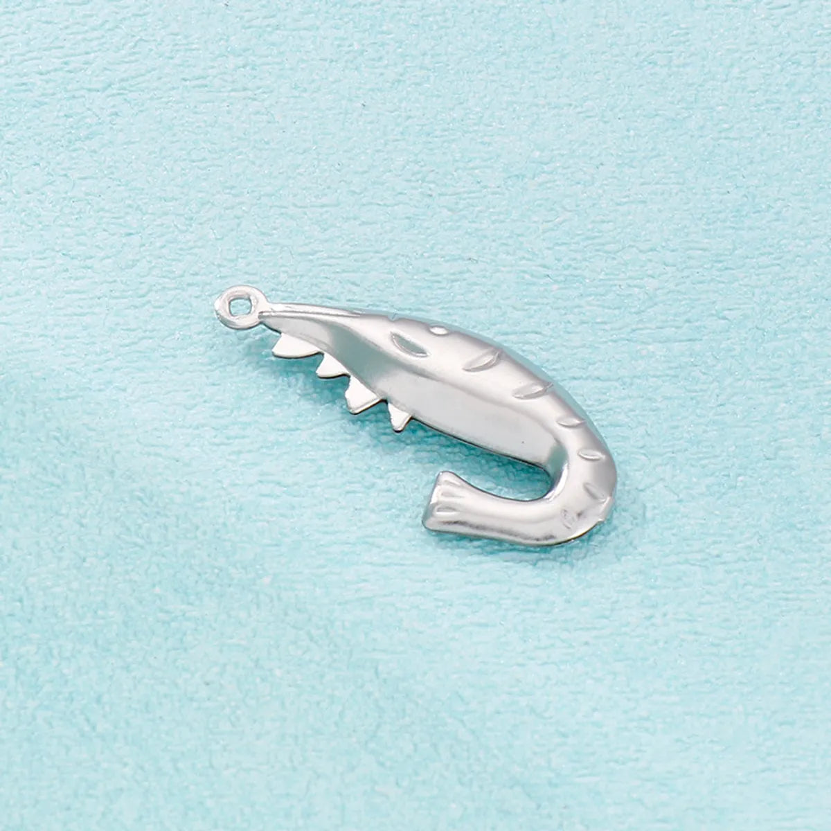 Cute Shrimp Stainless Steel Plating Jewelry Accessories