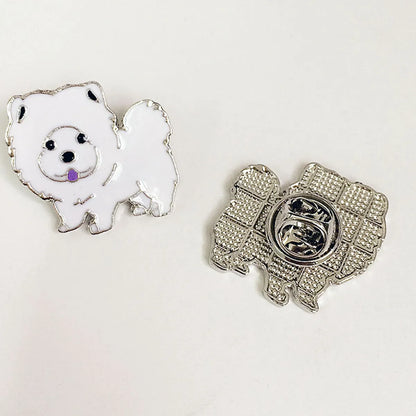 Cute Simple Style Animal Dog Alloy Enamel Unisex Brooches