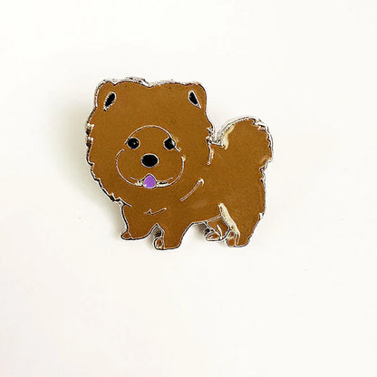 Cute Simple Style Animal Dog Alloy Enamel Unisex Brooches