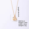 Stainless Steel Copper Cute Simple Style Plating Inlay Christmas Hat Christmas Tree Snowman Freshwater Pearl Zircon Pendant Necklace