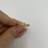 Cute Simple Style Commute Letter Copper Plating Inlay Zircon 14k Gold Plated White Gold Plated Open Rings