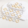 Cute Simple Style Commute Letter Copper Plating Inlay Zircon 14k Gold Plated White Gold Plated Open Rings