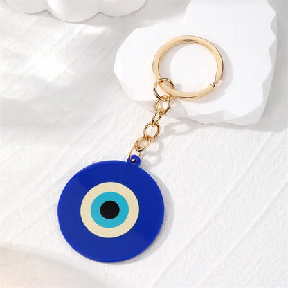 Cute Simple Style Devil'S Eye Alloy Keychain