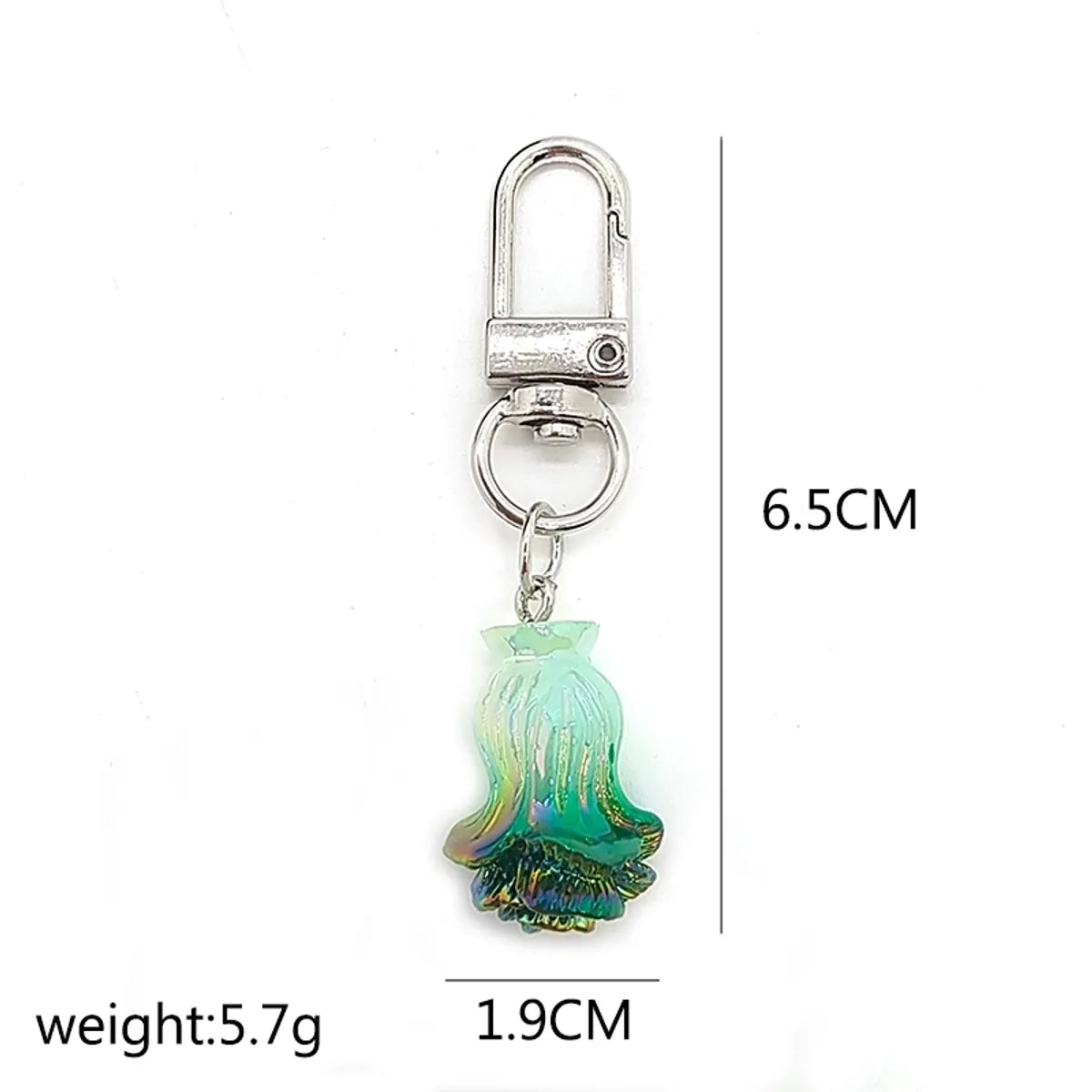 Cute Simple Style Fruit Shrimp Resin Bag Pendant Keychain