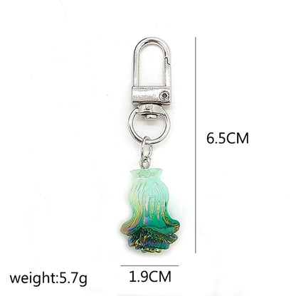 Cute Simple Style Fruit Shrimp Resin Bag Pendant Keychain