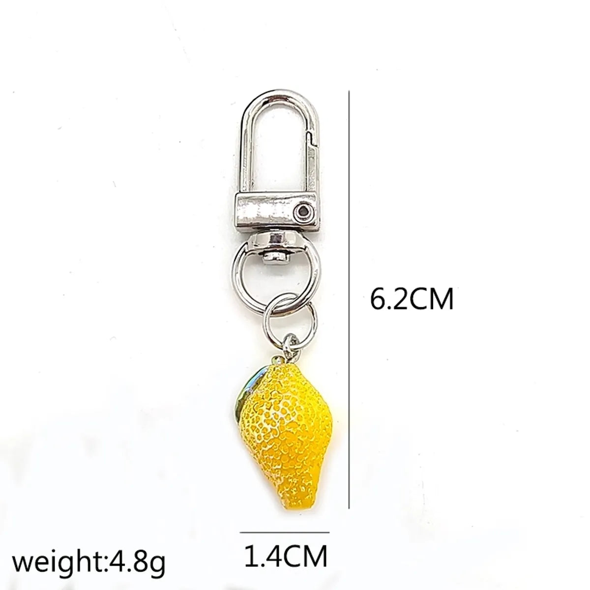 Cute Simple Style Fruit Shrimp Resin Bag Pendant Keychain