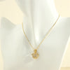 Cute Simple Style Little Bear Copper 18k Gold Plated Zircon Pendant Necklace In Bulk