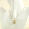 Cute Simple Style Little Bear Copper 18k Gold Plated Zircon Pendant Necklace In Bulk