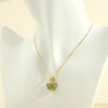 Cute Simple Style Little Bear Copper 18k Gold Plated Zircon Pendant Necklace In Bulk