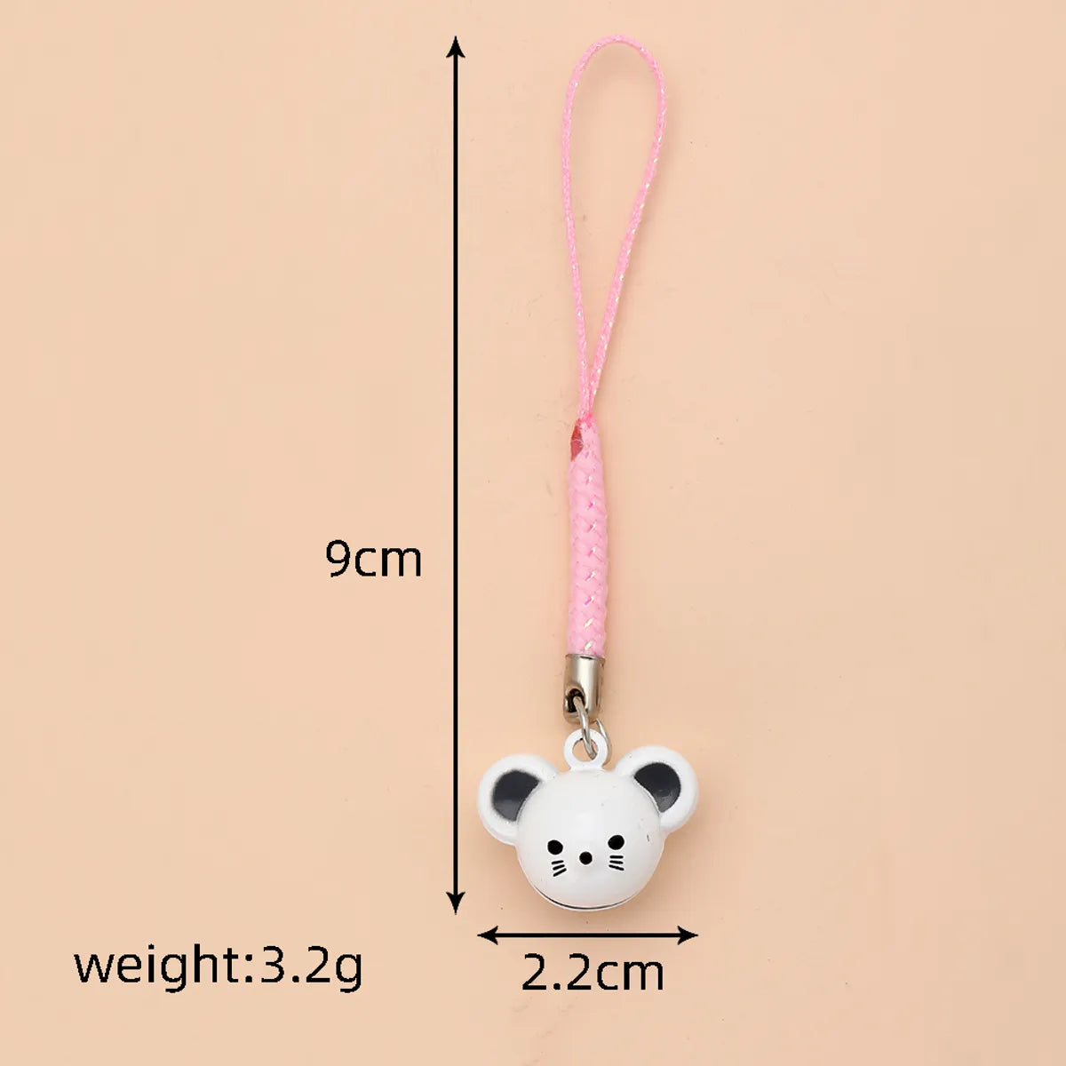 Cute Simple Style Rabbit Animal Panda Alloy Bag Pendant