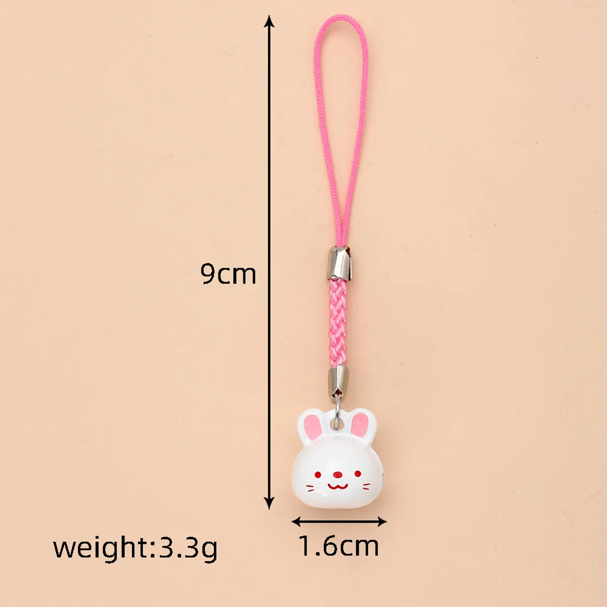 Cute Simple Style Rabbit Animal Panda Alloy Bag Pendant