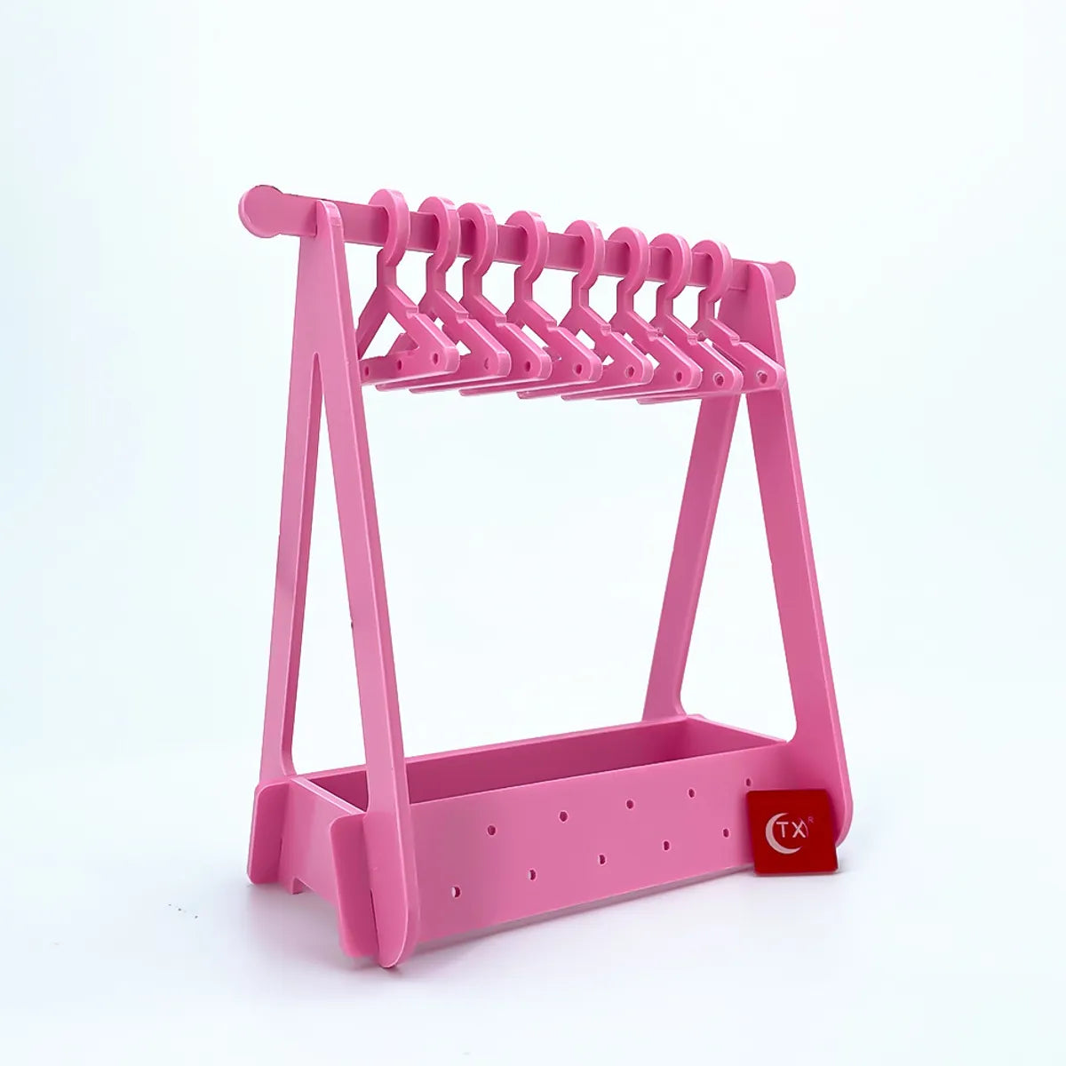 Cute Simple Style Solid Color Plastic Jewelry Rack