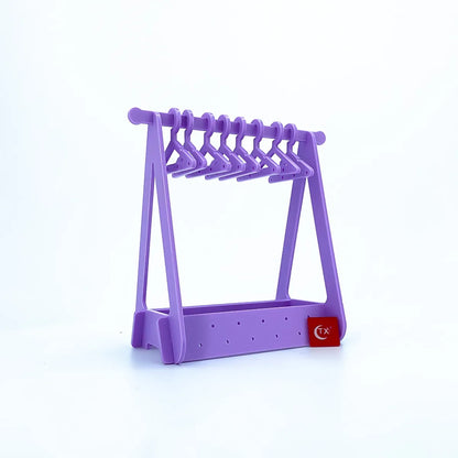 Cute Simple Style Solid Color Plastic Jewelry Rack