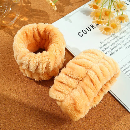 Cute Simple Style Solid Color Sponge Hair Band