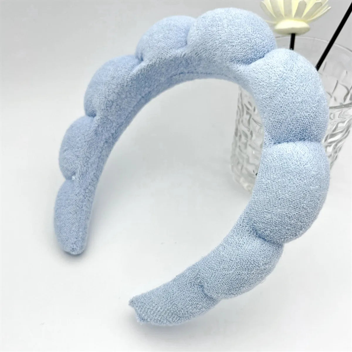 Cute Simple Style Solid Color Sponge Hair Band