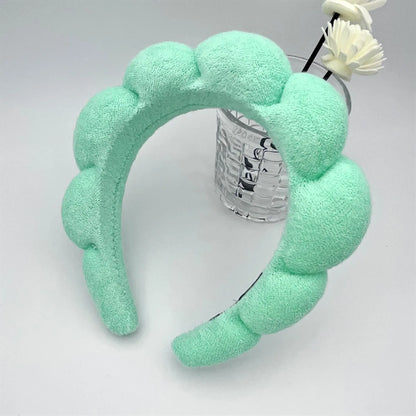 Cute Simple Style Solid Color Sponge Hair Band