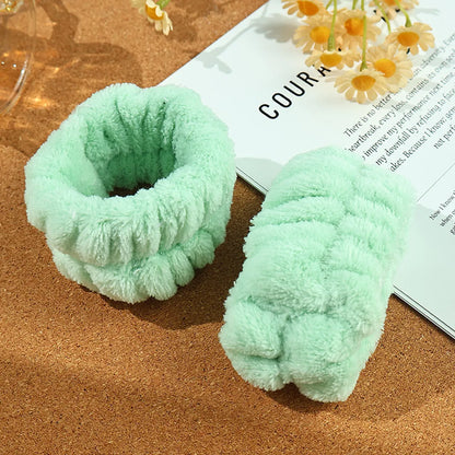 Cute Simple Style Solid Color Sponge Hair Band