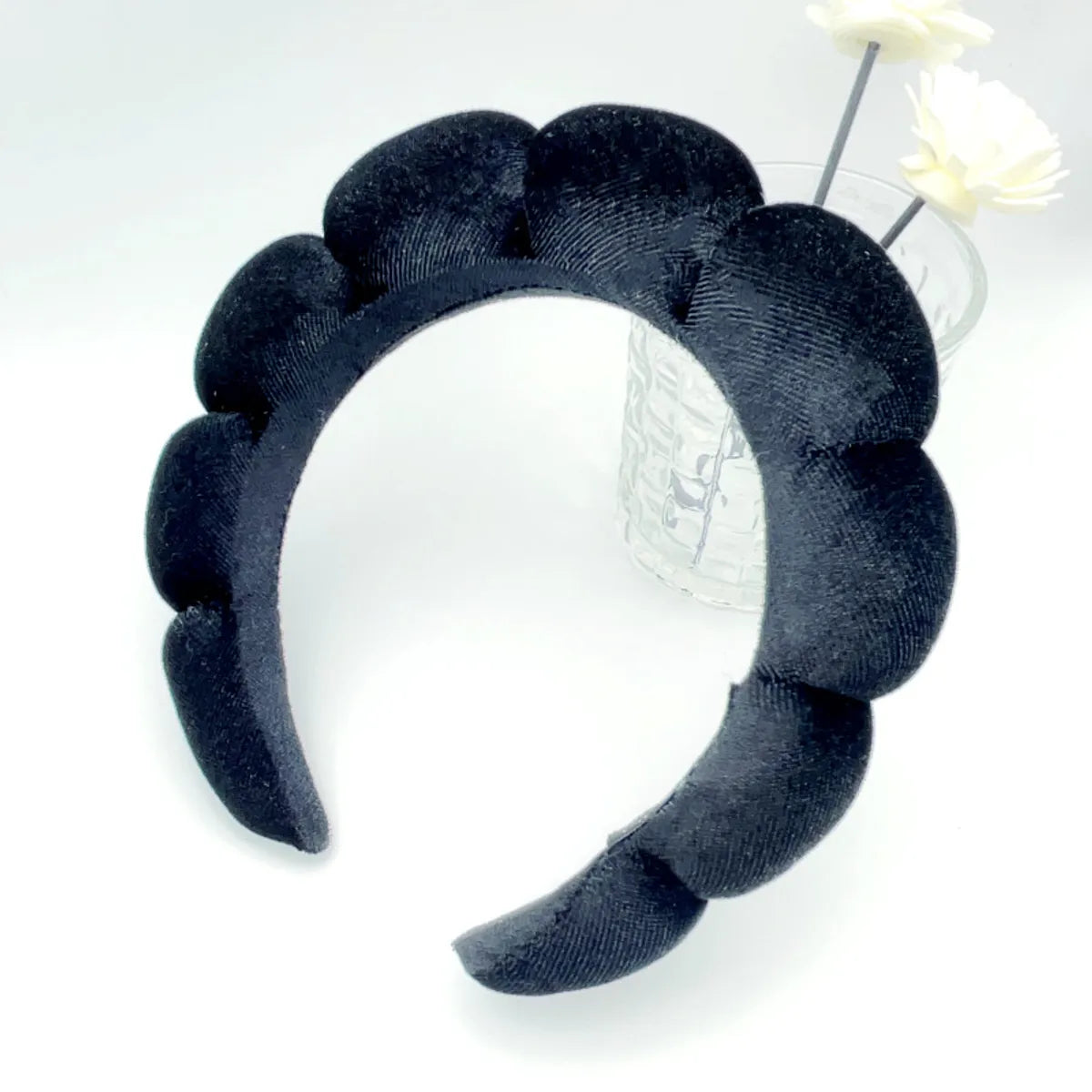 Cute Simple Style Solid Color Sponge Hair Band