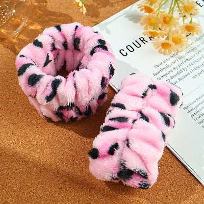 Cute Simple Style Solid Color Sponge Hair Band