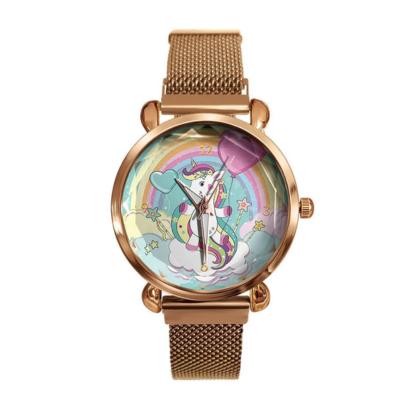 Cute Simple Style  Single Folding Buckle Quartz Kids Watches