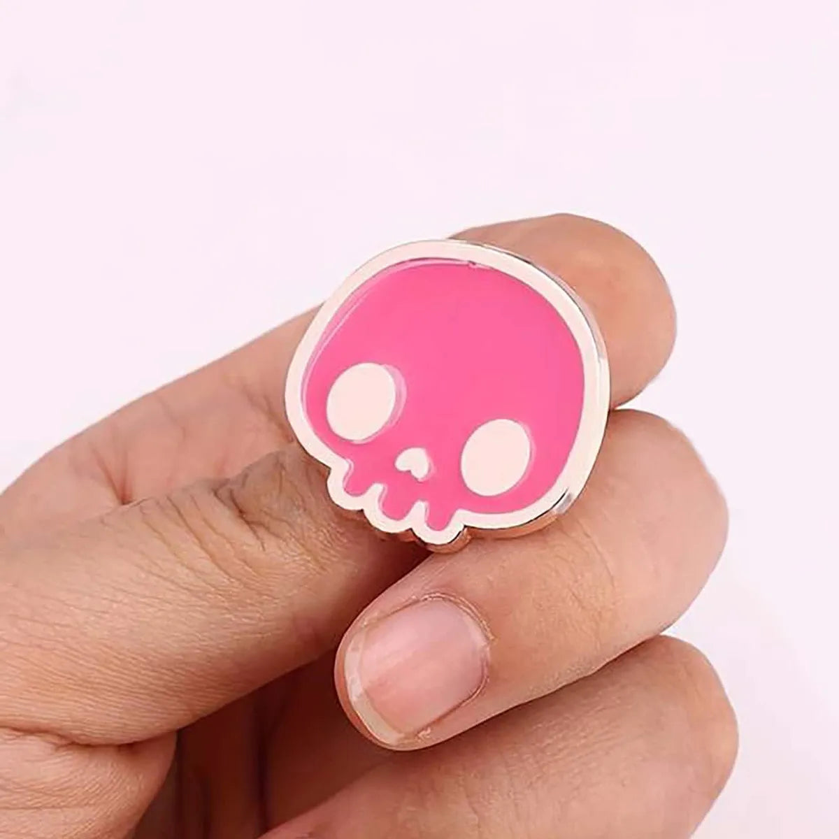 Cute Skull Alloy Metal Enamel Unisex Brooches