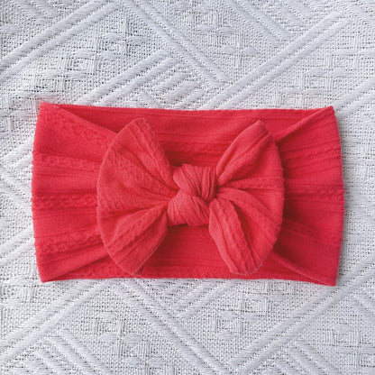 Cute Solid Color Cloth Bowknot Hair Band