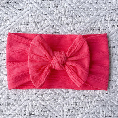 Cute Solid Color Cloth Bowknot Hair Band