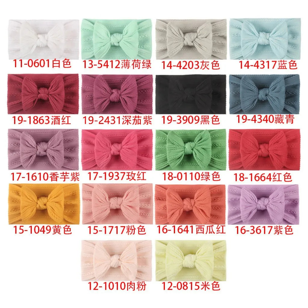 Cute Solid Color Cloth Bowknot Hair Band